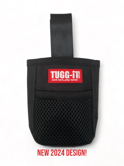 TUGG-IT Dog Training Treat Pouch (Black) NEW IMPROVED DESIGN 2024